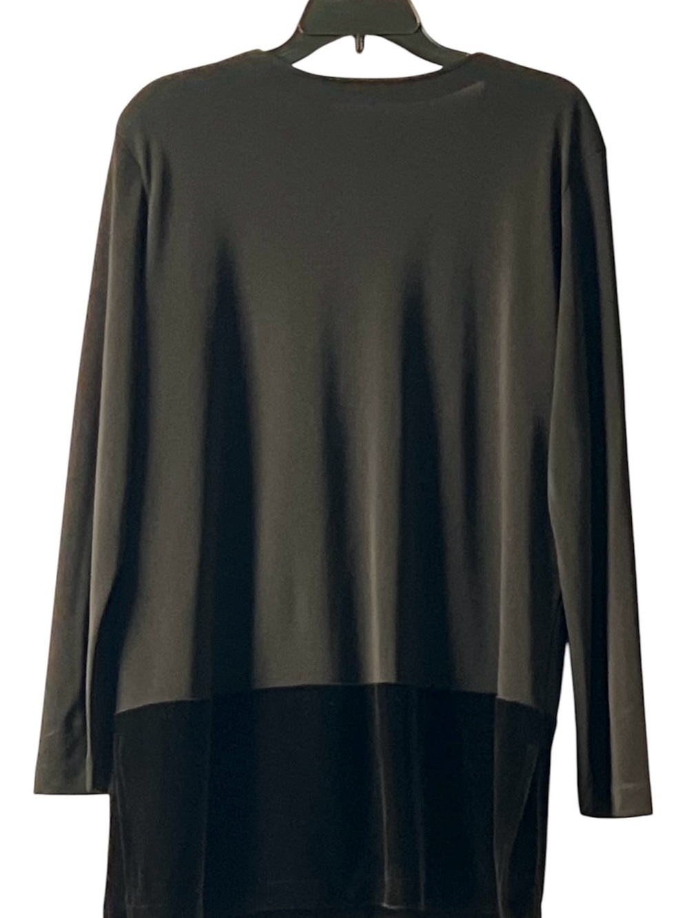 Liz Claiborne Two Tone Open Front Long Sleeve Cardigan, Size L - Picture 6 of 12